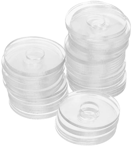 ELAYARD 50 Uds Arandelas Transparentes De Vinilo Para Tornillos Junta De Sellado Para Manijas De Puertas De Ducha ReparacióN Accesorio Para El Hogar