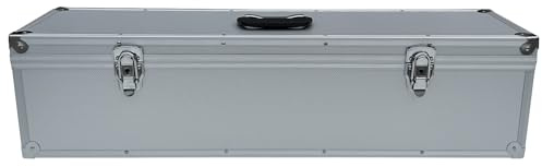 Alubox Alukoffer Silber Koffer Werkzeugkoffer Aufbewahrung leer 20x20x40/60/80/100/115 cm nach Wahl (100 cm)