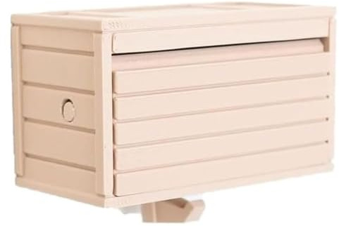 WUZIA Car Garage Key Holder with Opening Door Unique Wall Key Organizer for Home Decor(Nude Color)