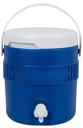 Aymzbd Glacière Camping 3.8L Isolée avec Robinet Anti-Fuite et Poignée Ergonomique pour Utilisation en Extérieur, Bleu