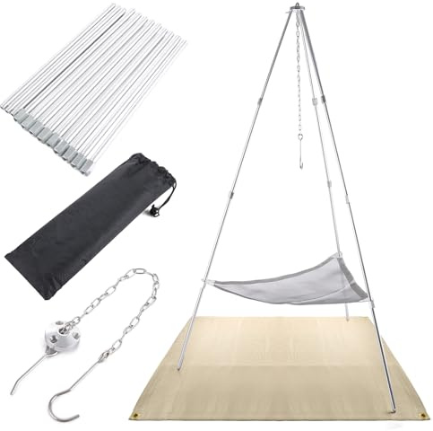 Oungy Campfire Treppiede, braciere portatile per campeggio