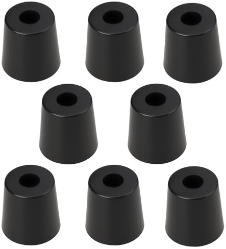 AS Axis Spindleon 8 Stück Rutschfeste Gummifüße D32.5x27xH32.5mm 6mm Loch. Für Schrank/Tisch/Sessel/Audio-Geräte.