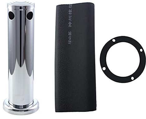 Torre kegerator de cerveza de barril ajustable de acero inoxidable de 3, herramienta dispensadora de cerveza con grifo simple o doble, torre de cerveza para bar en casa resistente (Doble cara)