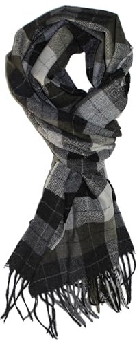 Ted & Jack – Ted 's Classic Cashmere Feel Schal kariert oder kariert - Schwarz - Einheitsgröße