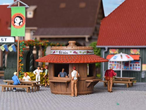 H0 Verkaufsstand Bier und Wein, Modellwelten Bausatz 1:87, Kibri 38673