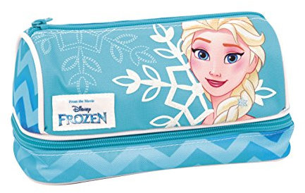 Auguri Preziosi Preziosi - Frozen Bustina 2 Scomparti, Collezione 2017/18 Federmäppchen, Schwarz (Nero)
