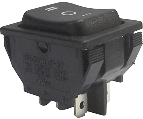 TRU Components 1587545 Wippschalter TC-R13-87D-02 250 V/AC 10A 2 x Ein/Aus/Ein rastend/0/rastend