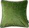 McAlister Textiles Matter Samt | Kissenbezug für Sofakissen in Farngrün | 43 x 43cm | erhältlich in 25 Farben | griffester Samt edel paspeliert | Kissenhülle für Samtkissen