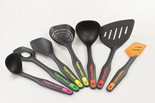 TUPPERWARE Ècumoire+Cuiller à mélange+Service+Louche+Louchette+Spatule silicone