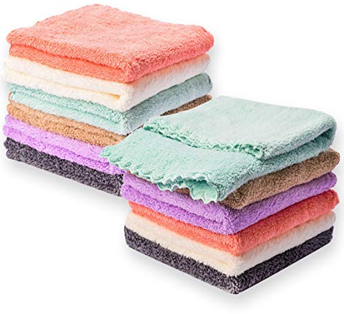 Waschlappen 30,48 x 30,5 cm Microfaser Coral Fleece Extra saugstark und weich für