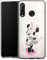 DeinDesign Silikon Hülle kompatibel mit Huawei P30 Lite Case transparent Handyhülle Minnie Mouse Disney Vintage