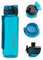 FloGo 750 ml Wasserflasche mit Riemen, Klappdeckel und Filtereinsatz, 100% auslaufsicher, BPA-frei, spülmaschinenfest, türkis, 750 ml
