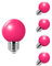 HUAMu 5X E27 Ampoule couleur LED 2,5 W Ampoule rose 200 lm équivalent à halogènes 20 W Lampe de décoration AC220 V-240 V