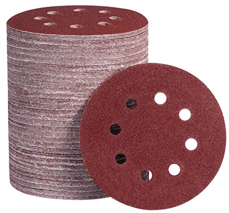 SATC Schleifpapier 125mm Klett 150 Stück Schleifscheiben Klett Profi Exzenterschleifer Schleifpapier, mit Körnung P60 P80 P100 P120 P150 P180 P240 P320 P400 P600 für Holz, Metall & Farbe