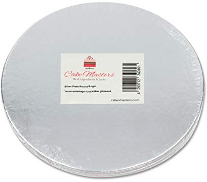 10 Cake Drum Tortenplatte 15 cm Cake Board Tortenunterlage 2,5 mm Rund Silber