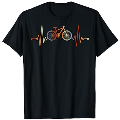 Bike Geschenk Rad Fahrradfahrer EKG Herzschlag Fahrrad T-Shirt