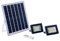 ELEDCO Focos Solares con Luz Cálida, Luces Solares Exterior con 2 Focos LED, Panel Solar, Batería, Mando a Distancia, Autonomía 8-15 Horas (2 Focos, Luz Cálida 2700K)