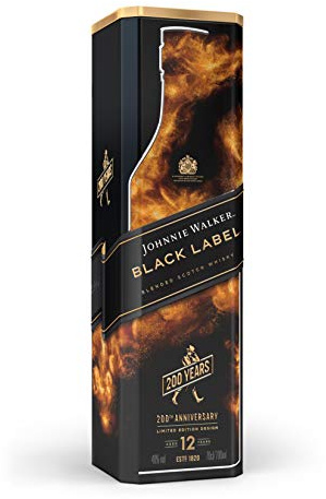Johnnie Walker Black Label Blended Scotch Whisky Gift Tin 70 cl