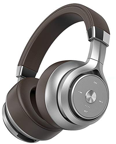 Casque de Jeu, Casque avec Microphone à Réduction de Bruit avec Coussinets en Mousse à Mémoire et Effet Multi-Son EQ pour PC, Mac, Expérience de Jeu Confortable (Marron)