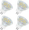 Akynite MR11 GU4 LED 2W Kaltweiß 6000K, 250LM, 120 Grad, 35mm MR11 10W 20W Halogen Ersatz, GU4 MR11 12V-24V AC DC LED Einbaustrahler Kaltweiss für Wohnmobil Dunstabzugshaube, 4er-set