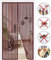 Mosquitera Puerta Magnetica,140x210cm (55.11x82.67in) Adsorción Magnética Anti Mosquito Insecto Mosquitera, Cortina de Malla Evita el Paso de Insectos,Para Dejar Pasar el Aire -Marrón-a