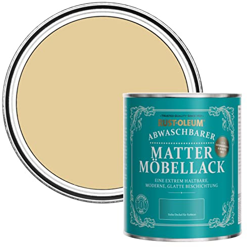 Rust-Oleum Yellow Furniture & Skirting Board Paint in Matt Finish - Sandstorm 750ml