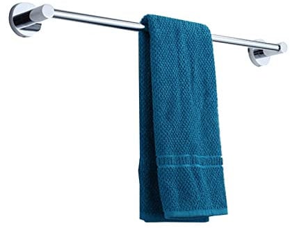 Handtuchstange Handtuchhalter 100 cm 110 cm 120 cm Handtuch Barschiene, Wandhalterung Edelstahl poliert Finish Einzelstange Handtuchhalter für WC und Küche Badezimmer Zubehör, Silber ( Size : 90cm )