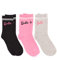 Barbie calze 3 pack womens donna rosa grigio bambola nera vestiti