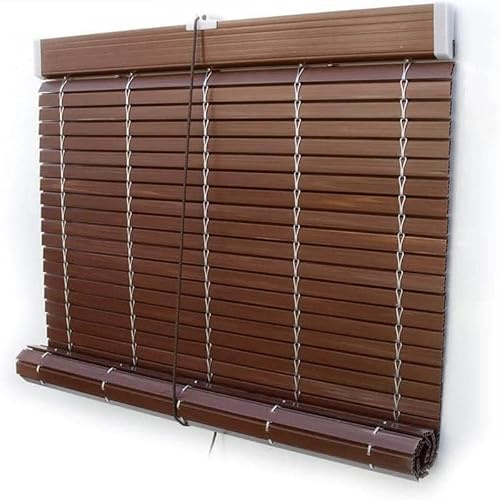 PERSIANA ALICANTINA Enrollable para Ventanas Y Puertas | IMITACIÓN Madera Nogal Oscuro| Varios TAMAÑOS (100x110cm)