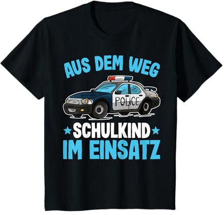 Einschulung Junge Tshirt | Schulanfang Shirt Jungen Polizei T-Shirt