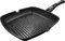 KLAUS Poêle Grill Antiadhésive 28x28cm - Tous Feux Dont Induction - Manche Détachable- Grill Viandes - Revêtement Facon Pierre - Fonte Aluminium (Noir)