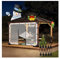LGJEGD Pergola Plane transparent mit ösen mit Ösen und elastische Schnur 0,3mm Fenster Kunststoff for Winter mit Reißverschluss Tür, 60 Größen (Color : Clear, Size : 5.9x7.22'/1.8x2.2m)