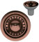 Excel Home Kitchen Sink Waste Strainer, 90mm Sink Waste Strainer with Round Drain Cover - Without Overflow Pipes - Satin Copper