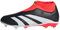 adidas Predator 24 League Laceless Firm Ground Boots, Botas de fútbol, Core Black/Cloud White/Solar Red, 38 EU