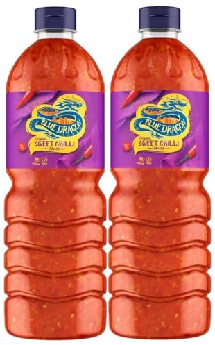 Blue Dragon Original Sweet Chilli Dipping Sauce - 1 Litre Pack of 4 by Slamtech
