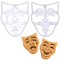 BAKERLOGY Sat von 2 Theatermaske Ausstechformen (Formen: Comedy Maske und Tragödienmaske)