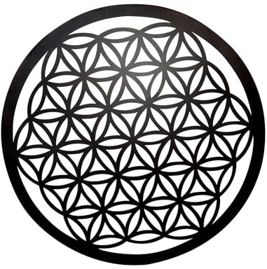 SIGNES GRIMALT Wanddekoration Blume des Lebens aus Metall & Kreis, Kollektion Renaissance, Durchmesser 60 cm