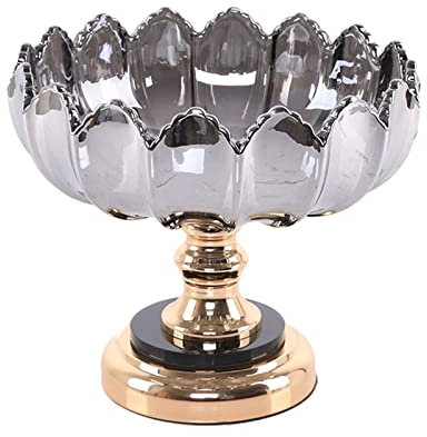 Bols à Fruits Bol à Fruits Rond en Verre Chinois rétro créatif Bol à Bonbons Maison Salon Cuisine décoration de Bureau Assiette de Fruits Plat de Fruits Fruit Basket