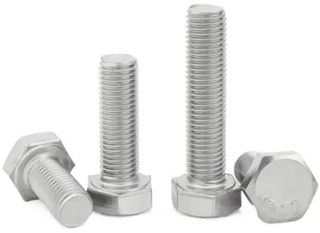 M6 M8 M10 M12 M14 M16 Feingewinde Sechskantschrauben DIN933 304 Edelstahl Sechskantschrauben mit Vollgewindeschrauben (Color : 100mm, Size : M12x1.5(1Pcs))