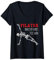 Pilates Lustiges Workout für Pilates-Liebhaber, Skelett-T-Shirt, Pilates T-Shirt mit V-Ausschnitt