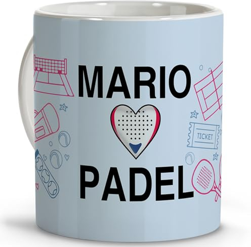 Padel accesorios. Padel hombre. Padel mujer. Regalos originales de padel. Tazas originales para regalar. Tazas personalizadas. Taza cerámica 330 ml. Padel