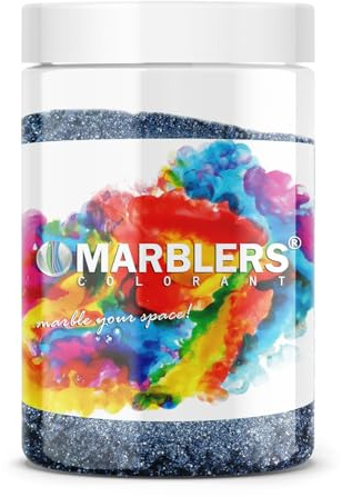 MARBLERS Blue Mica Powder [Blue Jay Pearl] 4oz (113g) | Cosmetic Grade | Epoxy Resin Pigment | Dye | Non-Toxic, Vegan, Cruelty-Free | Lip Gloss, Nails, Body Butter, Bath Bomb, Candle & Soap Making