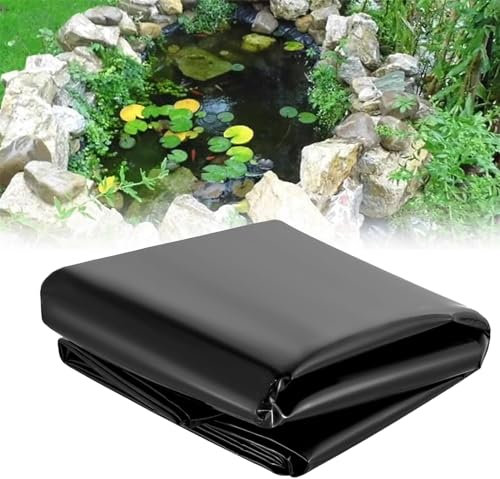 SOYDAN Teichfolie 20-mil HDEP Koi Fischteichfolie UV-beständig Easy Cutting, Teichfolien für KOI Oder Fische, Enten und Wasserlandschaften(6.0x7.60m(20x25FT))