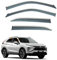LUGIWN Windabweiser für Mitsubishi Eclipse Cross 2018-2024,4 Stück Auto-Seitenfenster-Abweiser Autofenster Regenschutz, Rauchabweiser, Integrierte Deflektoren