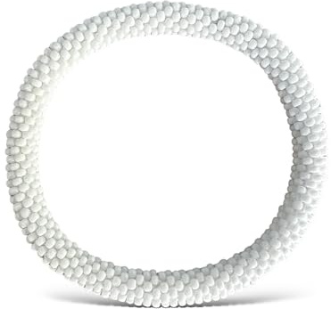 Yvelise Nepalesisches Armband - Weiß Uni