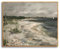 hyidecorart Vintage Leinwand Bilder mit Rahmen Holz, 30x40 cm Klein Wandbilder Wohnzimmer Klassische Küstenlandschaft, Wanddeko Schlafzimmer Gemälde Desktop Badezimmer Büro Zimmer Esszimmer Flur