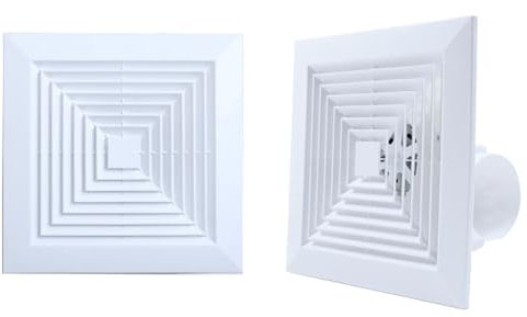 Household Exhaust Fan Ventilation Extractor, Silence Ceiling and Wall Mount Vent Fans for Home Office Kitchen Bathroom Greenhouse Garage, 8inch