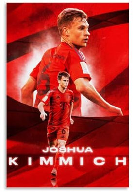 ADMLIE Joshua Kimmich - Die klassische Kunst berühmter Fußballspieler, Poster, Leinwand, Wandkunstdruck, Foto, Bild, Gemälde, Raumdekoration, Heimdekoration, 50 x 75 cm
