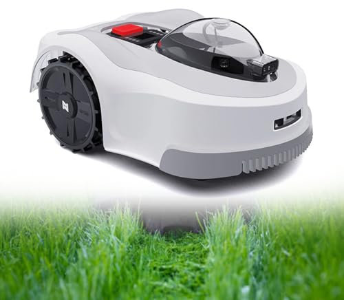 Robot tagliaerba senza filo perimetrale, 1,5 acri/64.000 piedi quadrati, con controllo APP intelligente, RTK, pianificazione del percorso, altezza di taglio flottante adattiva fino a 4,3000㎡