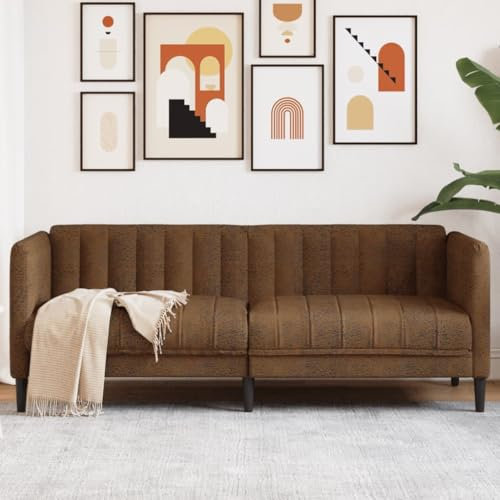 Generisch 2-Sitzer Sofa Kunstleder Wildleder-Optik,jiangboyue-372612
